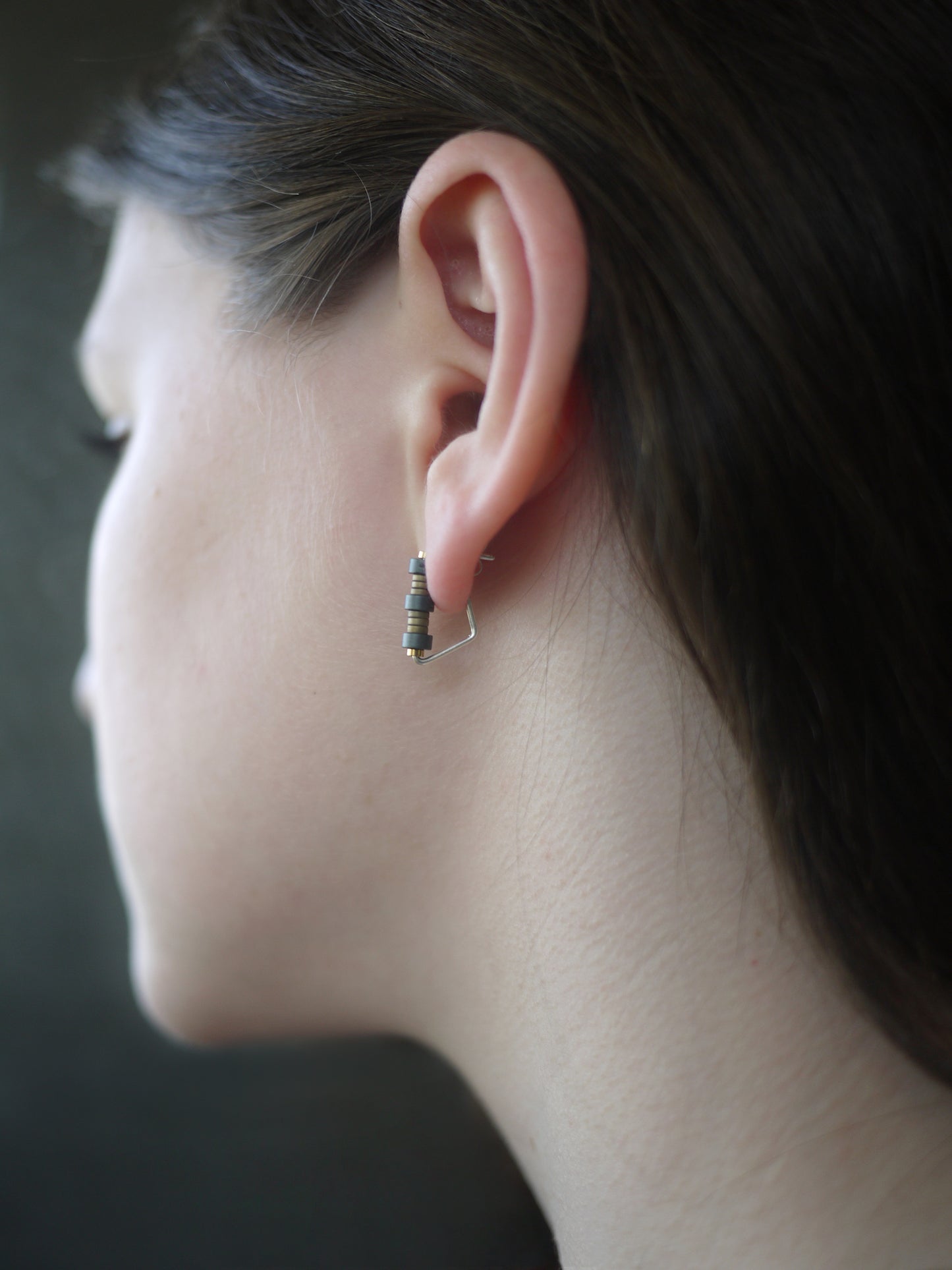 Minimalistic Beaded Hugger Earrings
