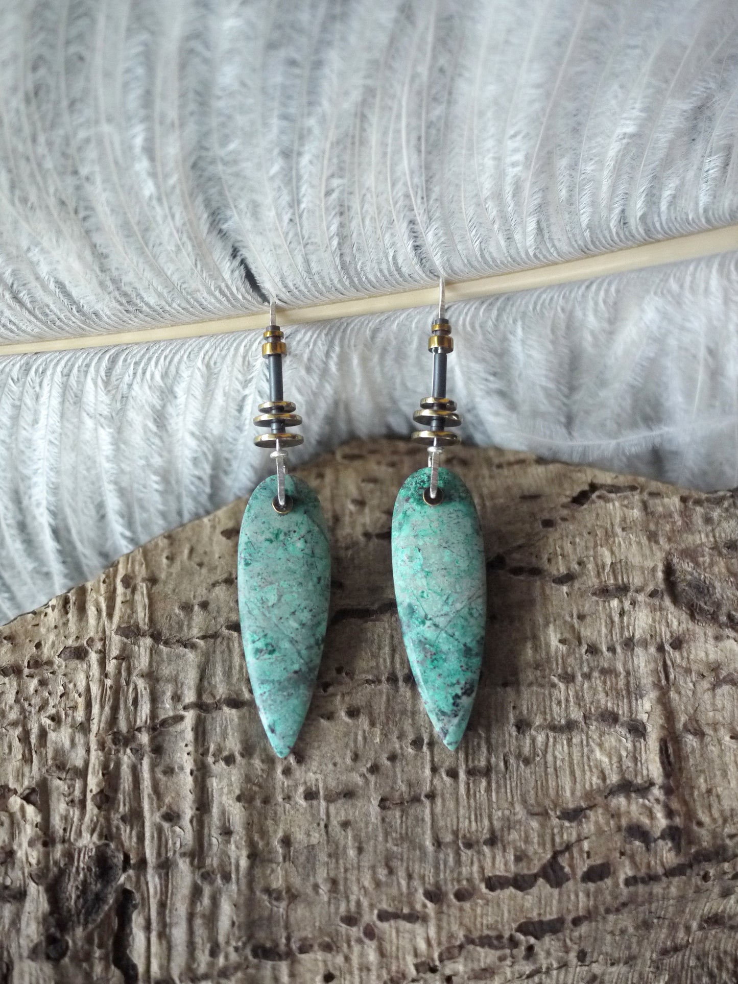 Chrysocolla Drop Earrings