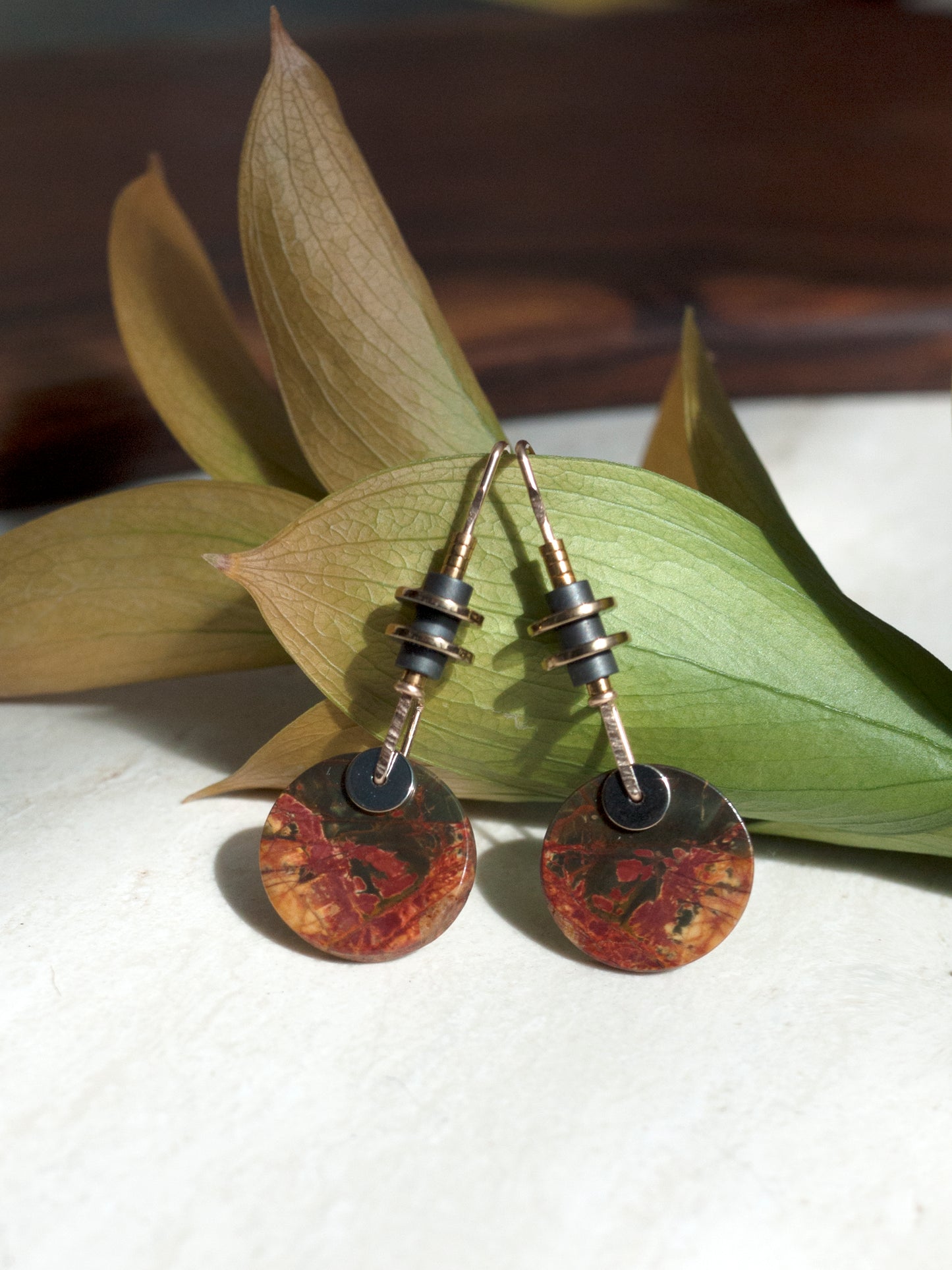 Red Creek Jasper Drop Earrings