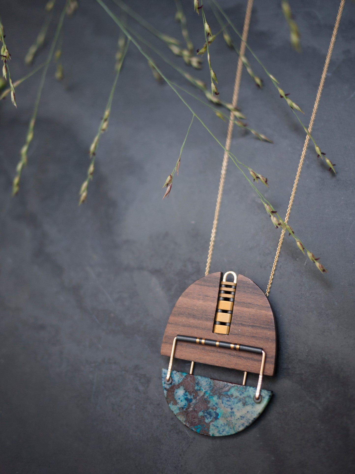 Chrysocolla Statement Necklace