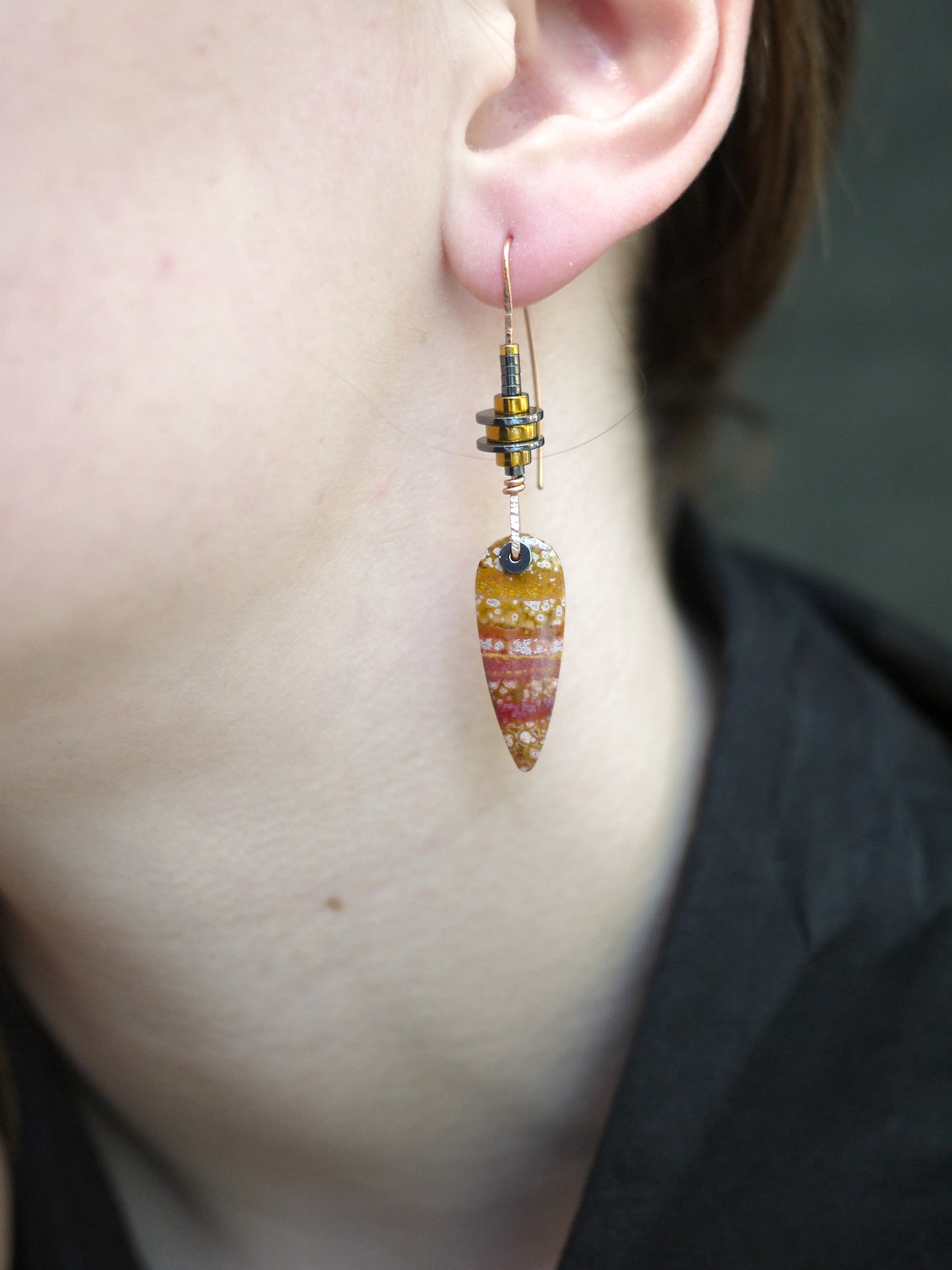 Ocean Jasper Drop Earrings