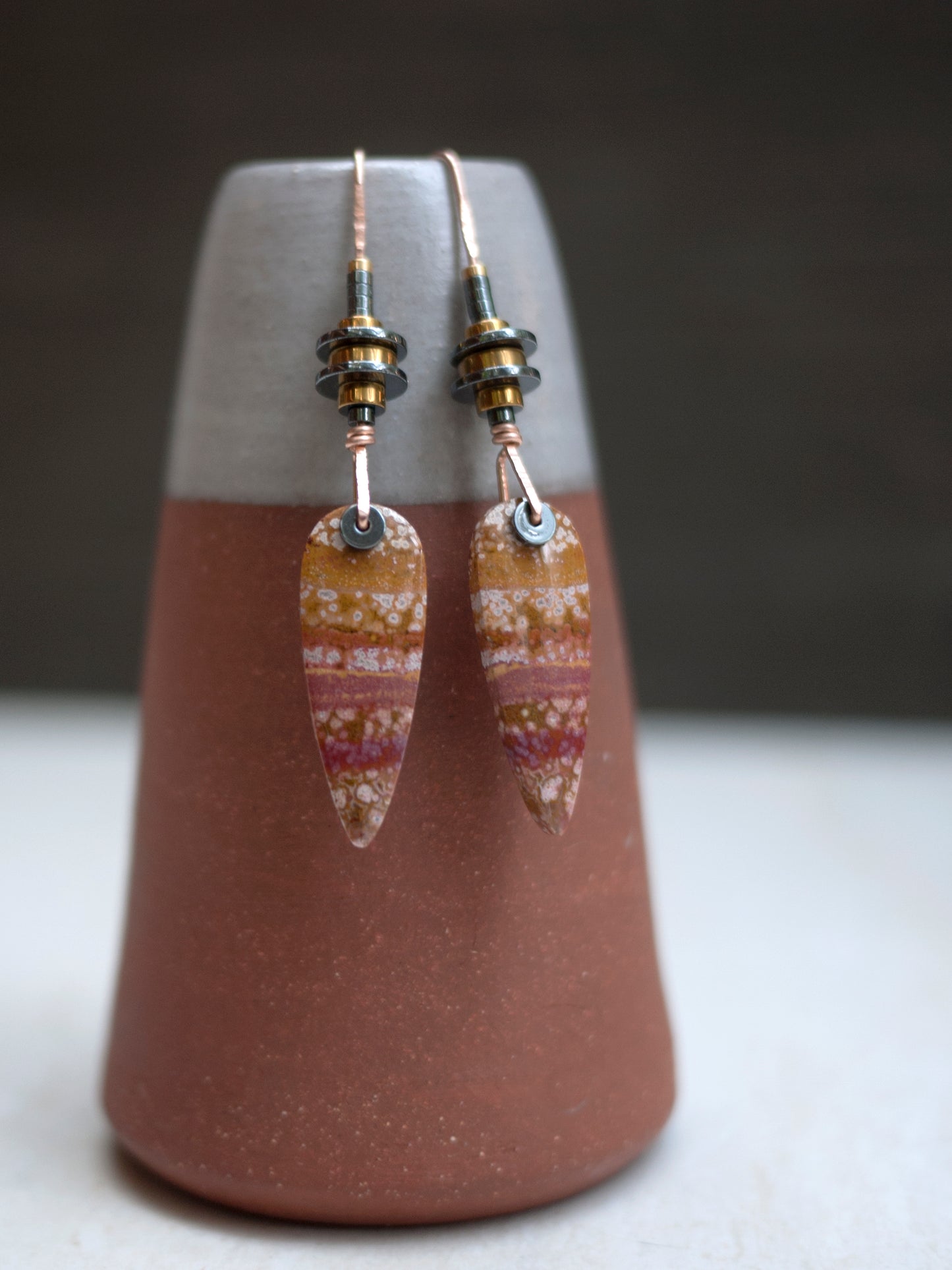 Ocean Jasper Drop Earrings