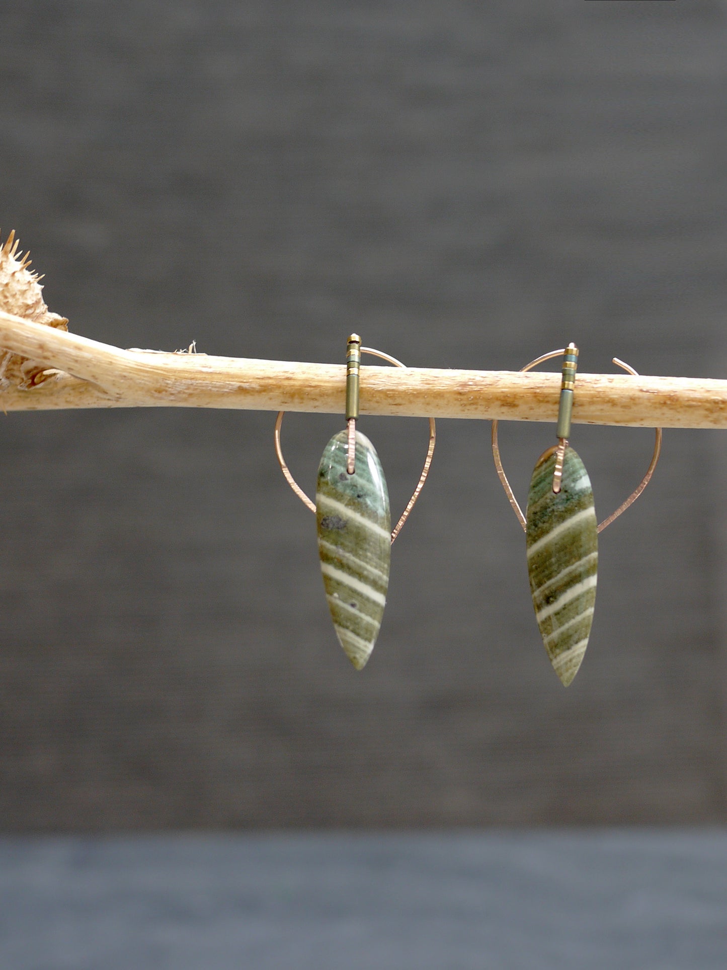 Fancy Zebra Jasper Ear Jackets