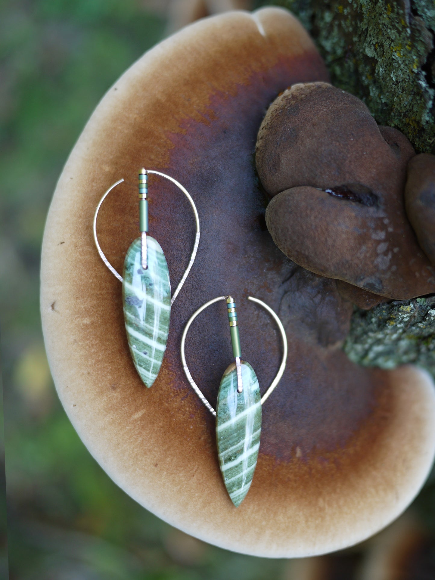 Fancy Zebra Jasper Ear Jackets