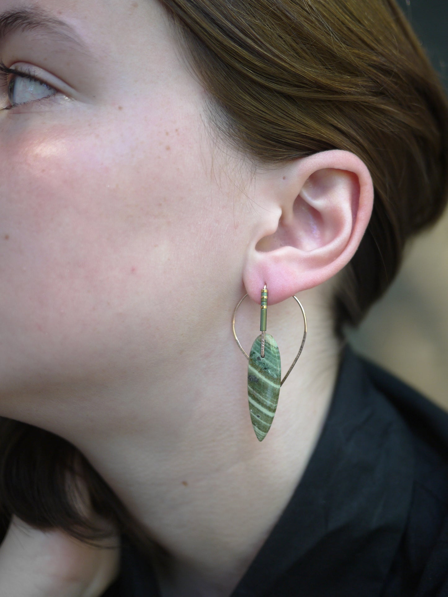 Fancy Zebra Jasper Ear Jackets