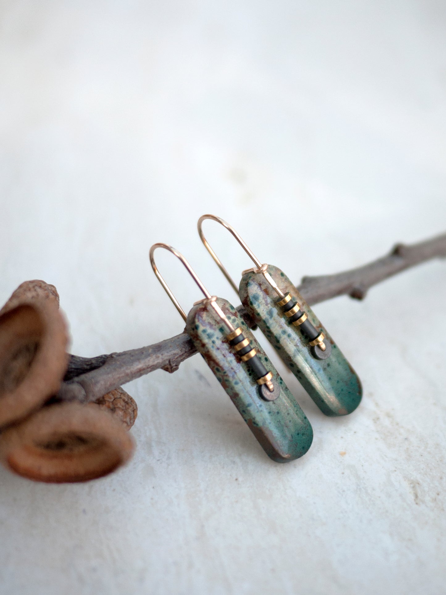 Forest Jasper Drop Earrings
