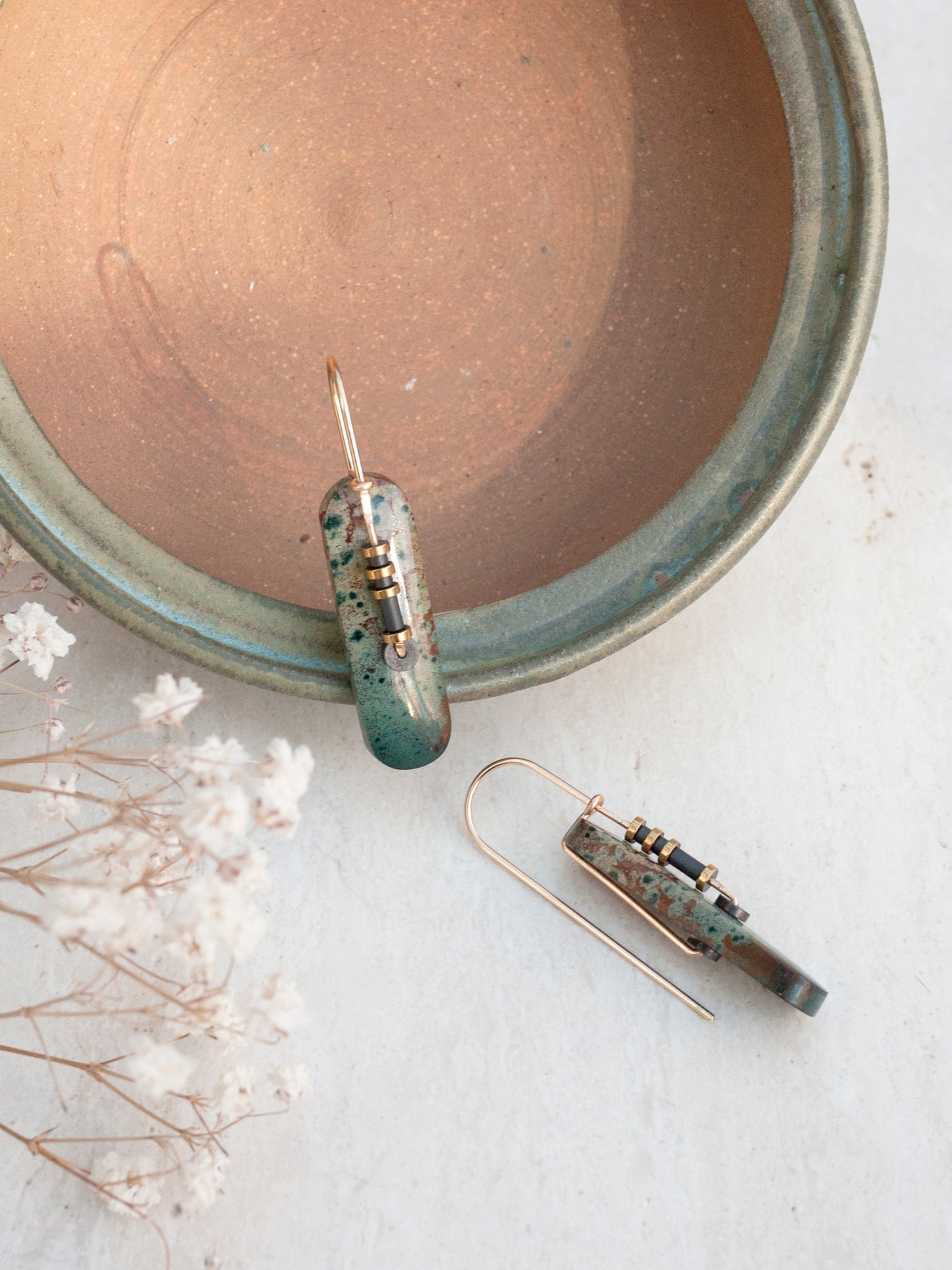 Forest Jasper Drop Earrings