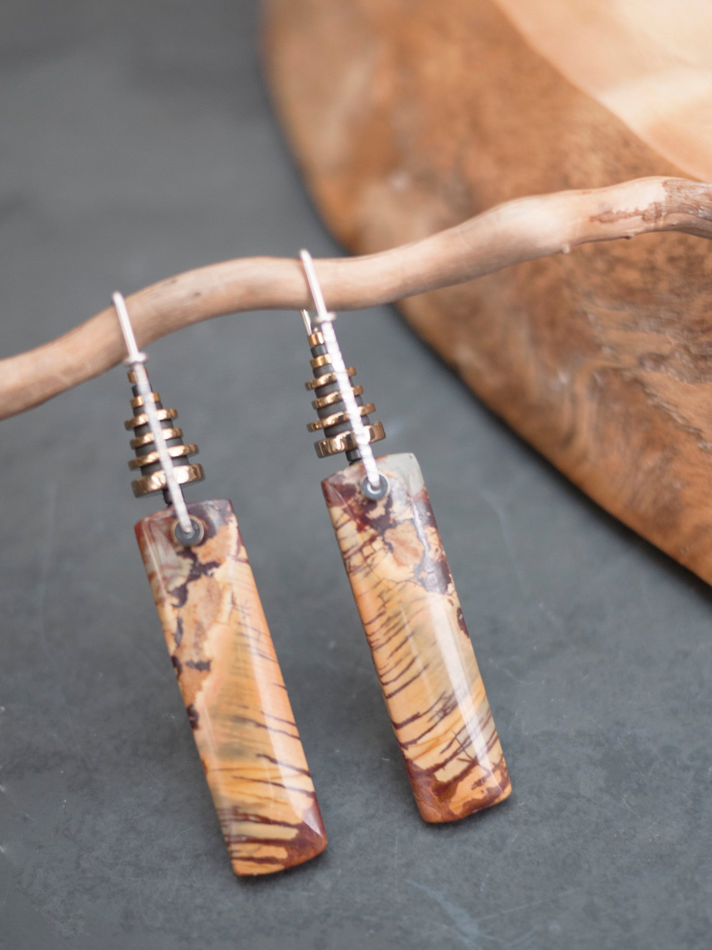 Picasso Jasper Drop Earrings