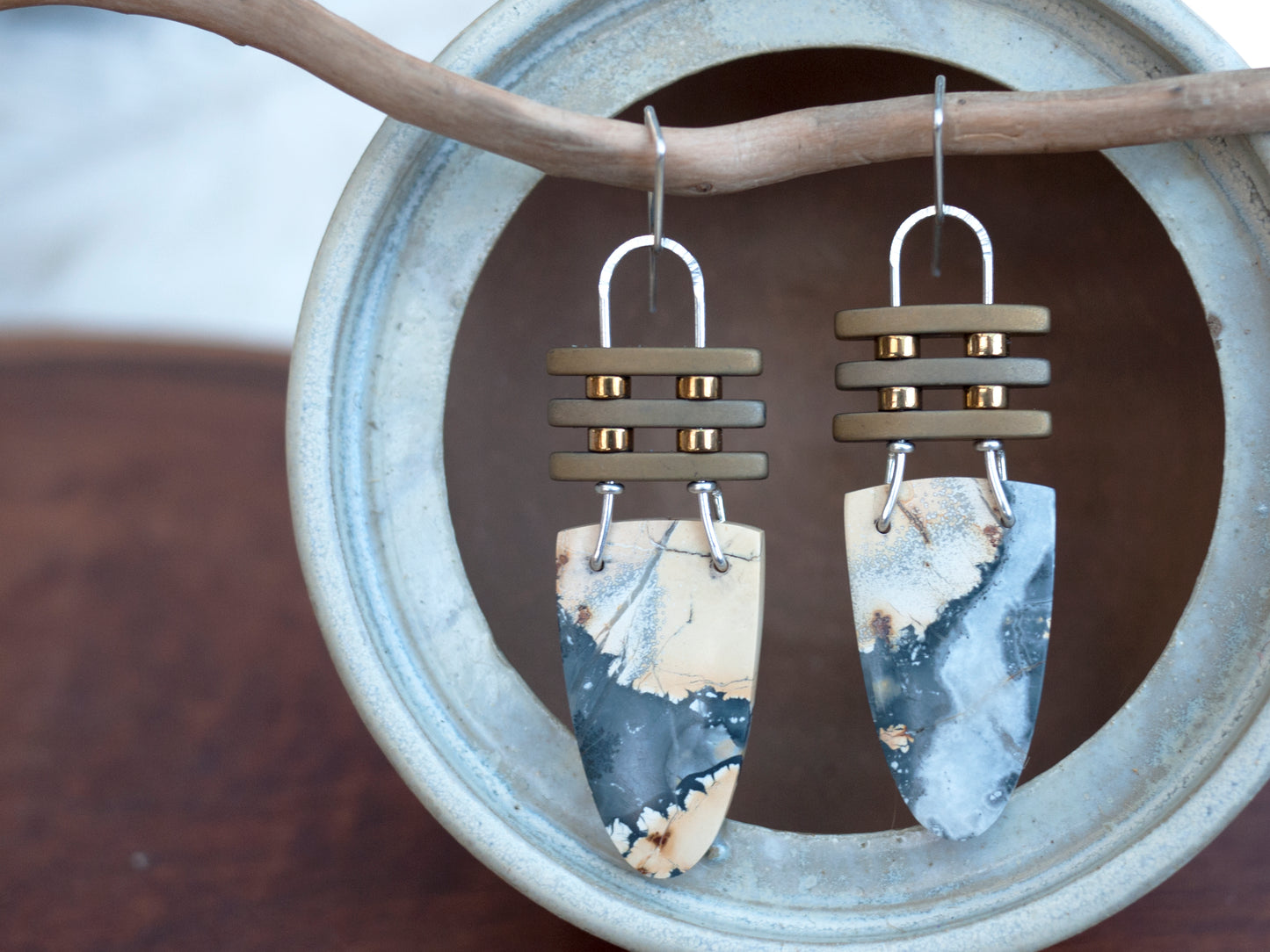 Maligano Jasper Dangle Earrings