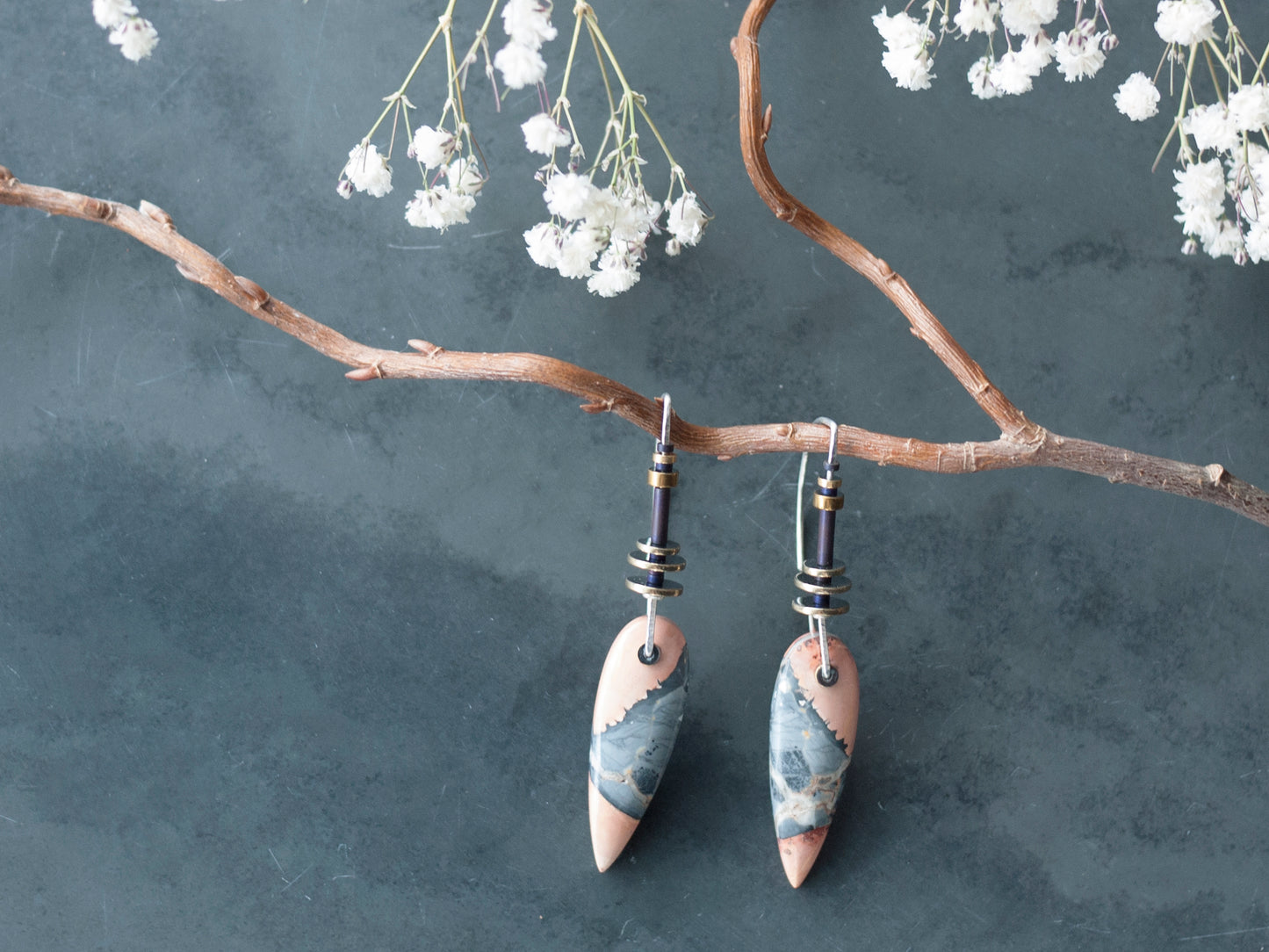 Maligano Jasper Spear Earrings