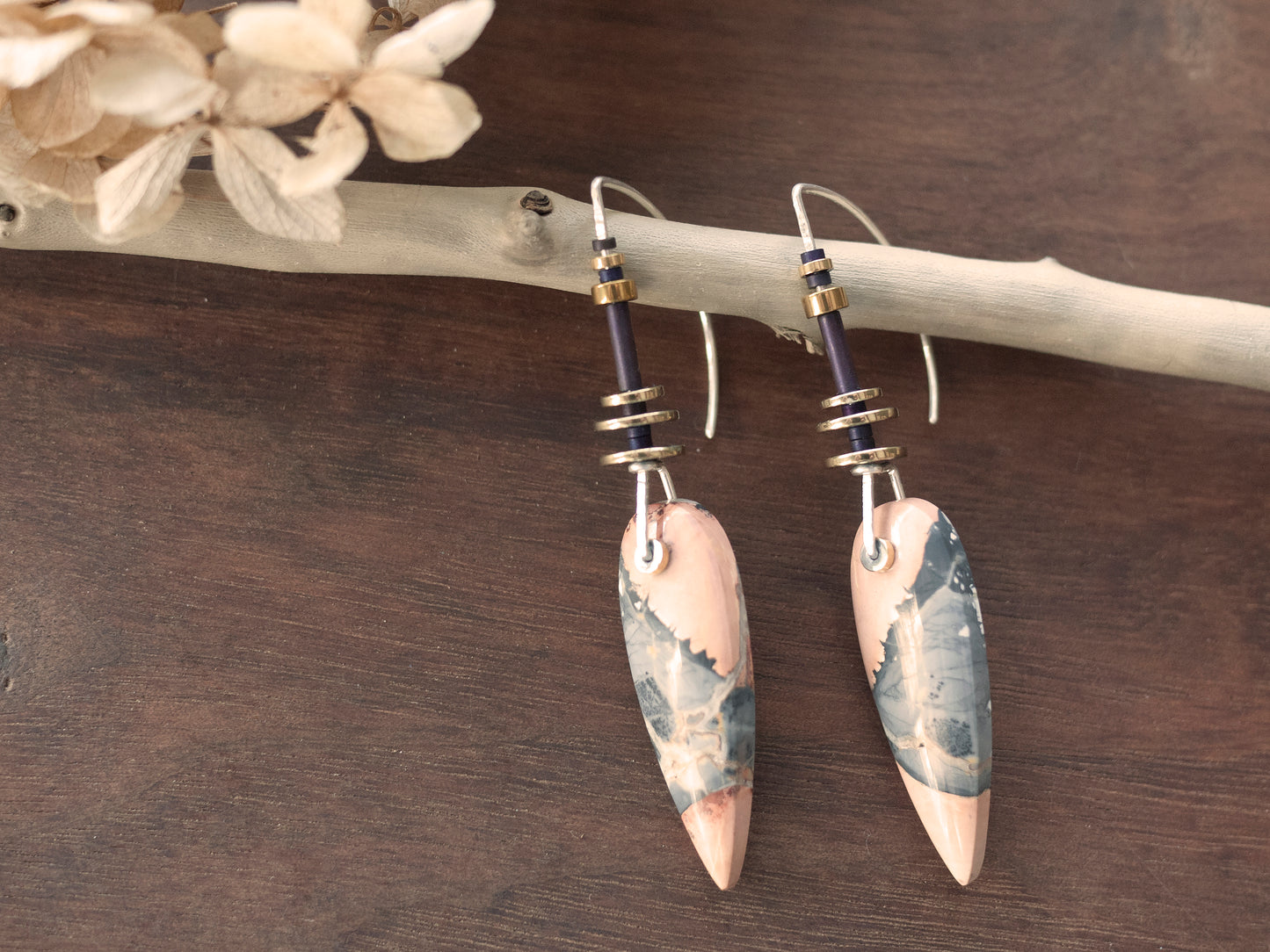 Maligano Jasper Spear Earrings