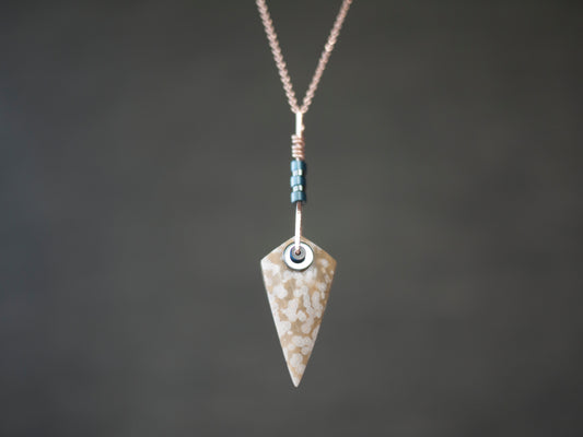Ocean Jasper Spear Necklace