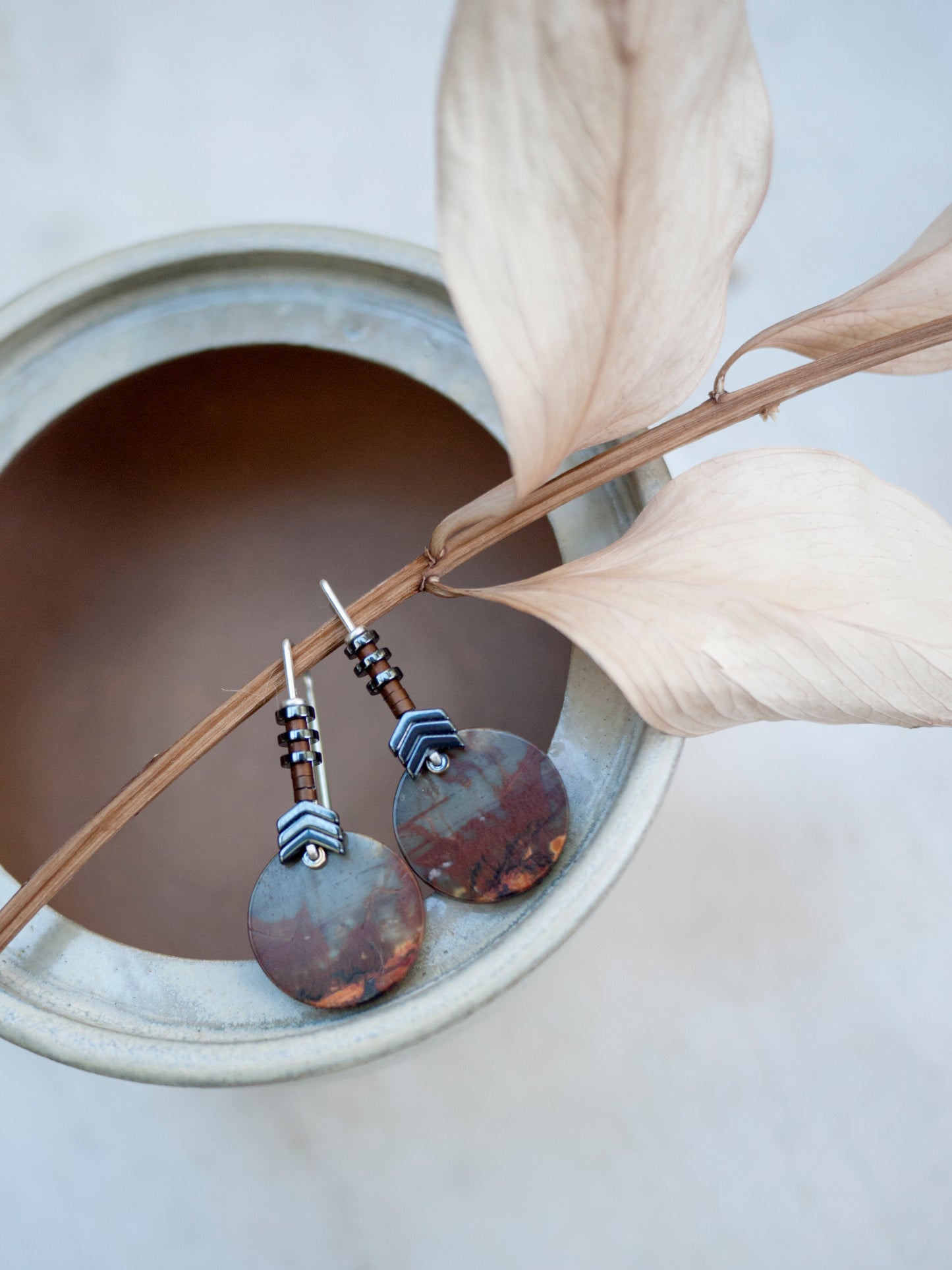 Red Creek Simple Circle Drop Earrings #7