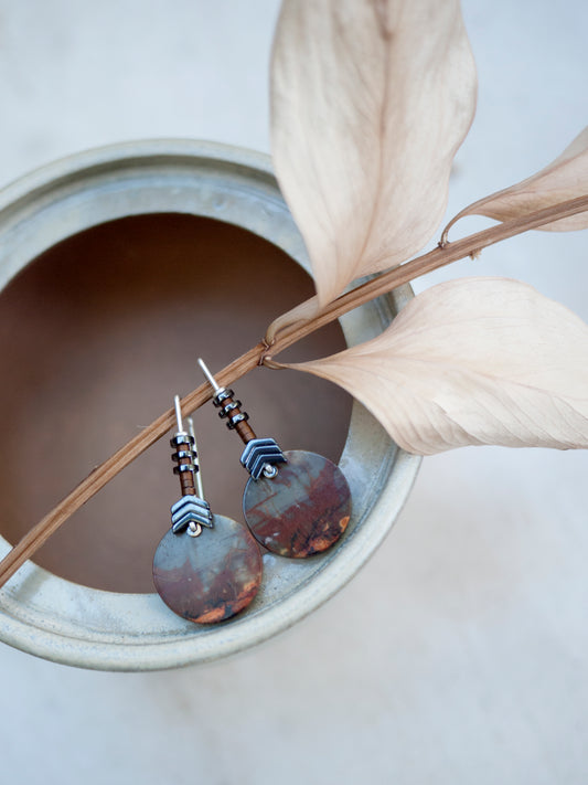 Red Creek Simple Circle Drop Earrings #7