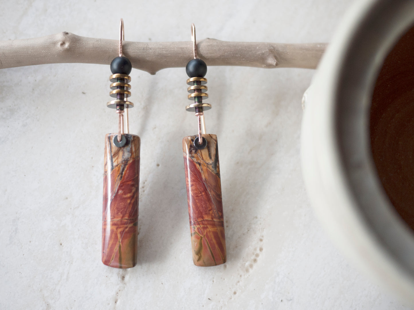 Picasso Jasper Drop Earrings
