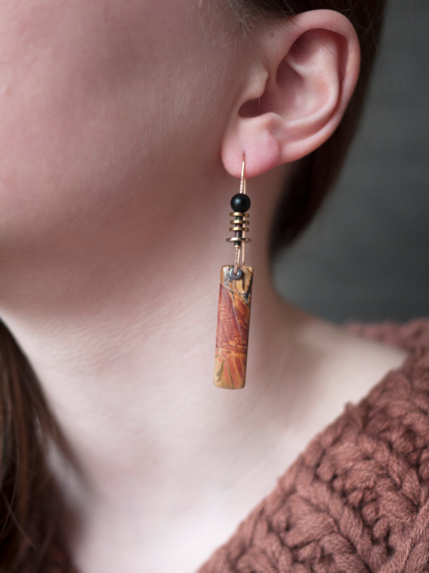 Picasso Jasper Drop Earrings
