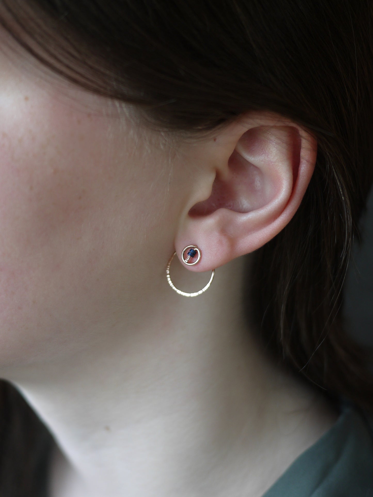 Small Double Hoop Ear Jackets