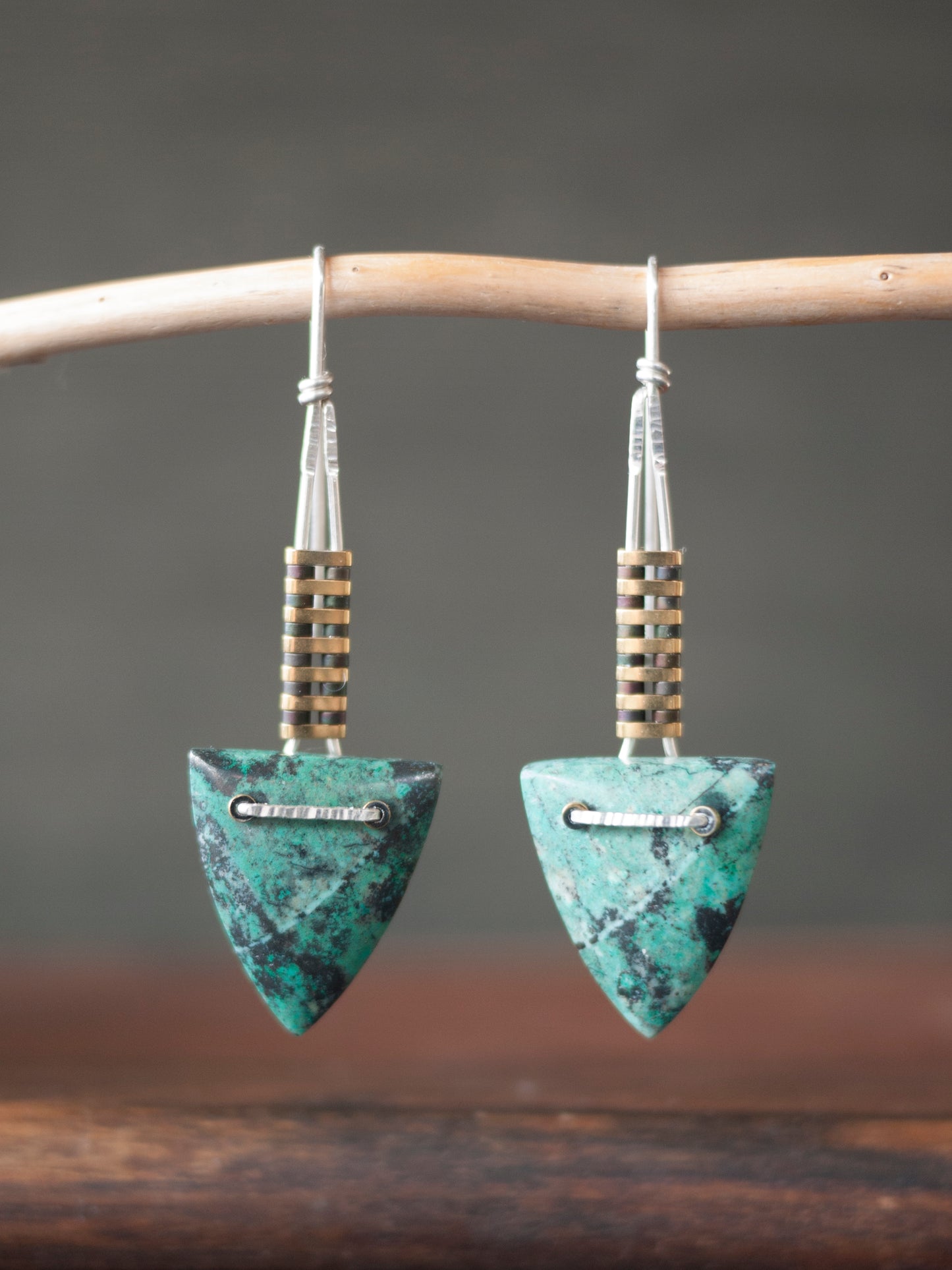 Chrysocolla Drop Earrings