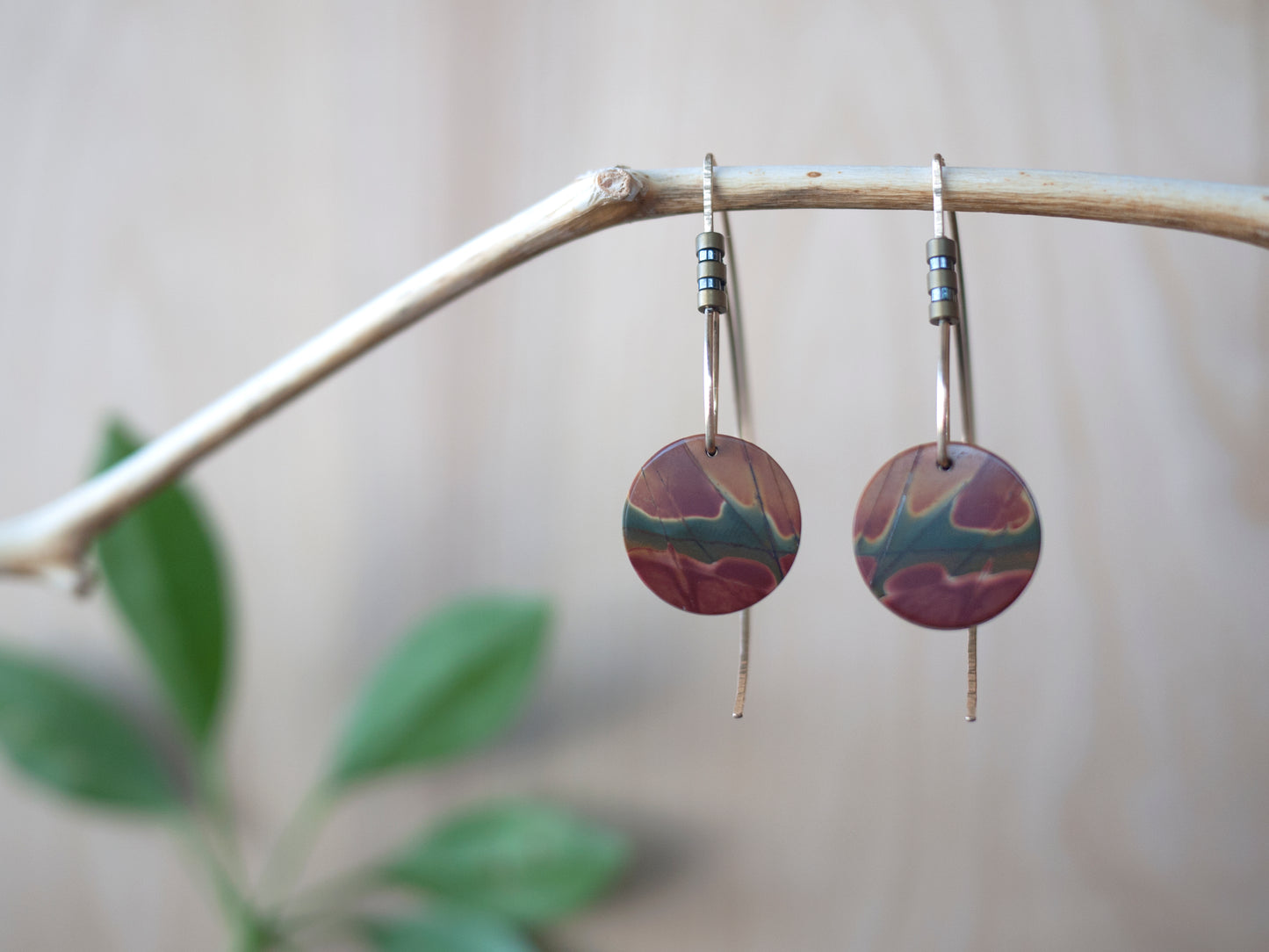 Tribal Picasso Jasper Drop Earrings