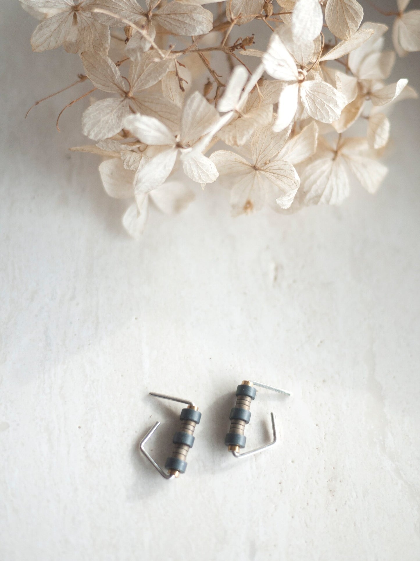Minimalistic Beaded Hugger Earrings