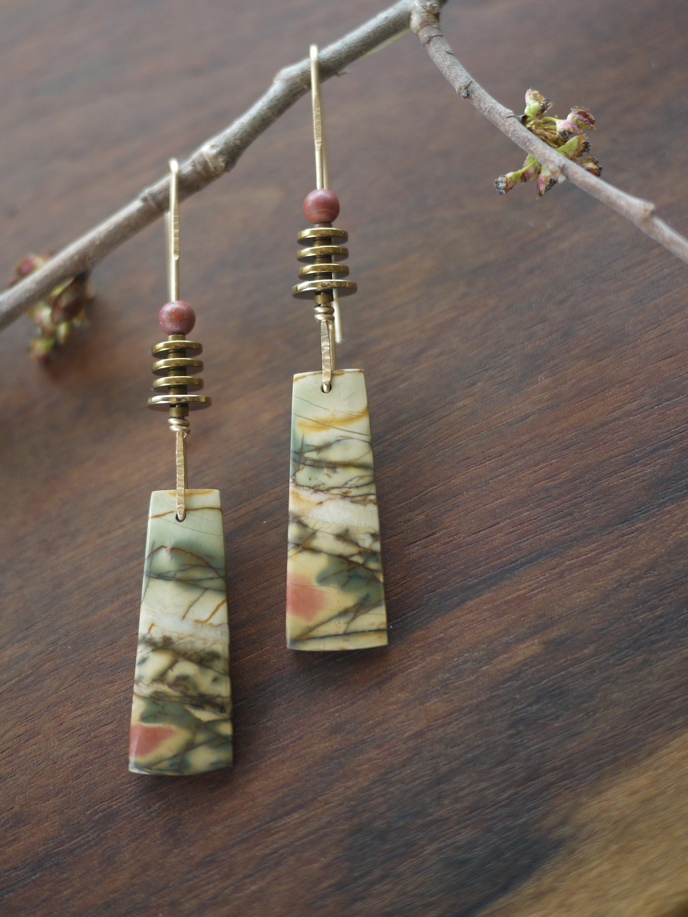 Picasso Jasper Drop Earrings