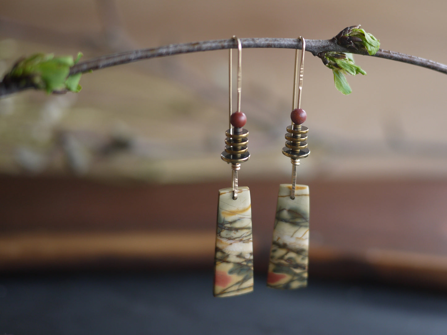 Picasso Jasper Drop Earrings