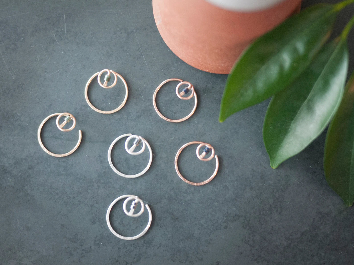 Small Double Hoop Ear Jackets