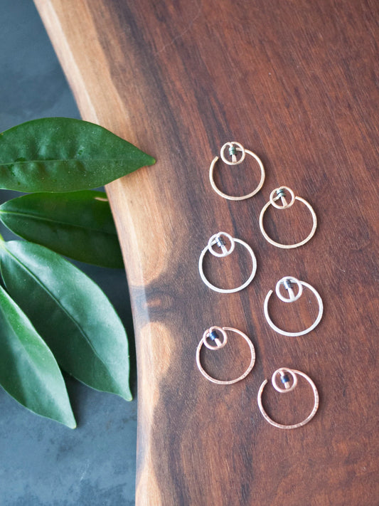 Small Double Hoop Ear Jackets