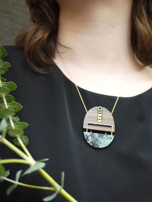 Chrysocolla Statement Necklace