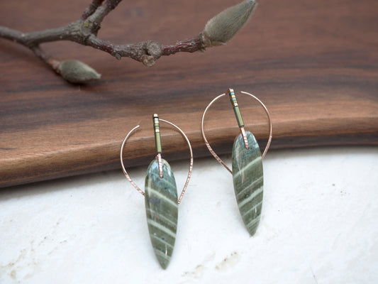 Fancy Zebra Jasper Ear Jackets