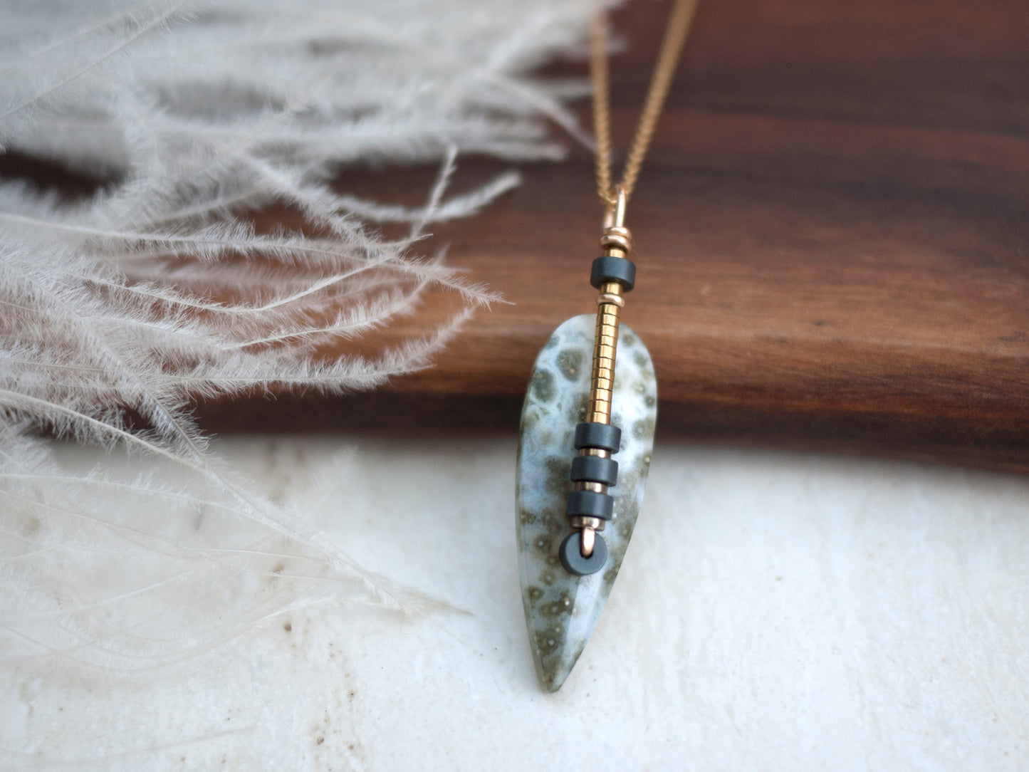 Rain Forest Jasper Pendant