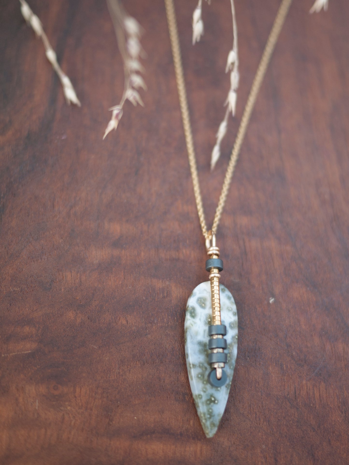 Rain Forest Jasper Pendant