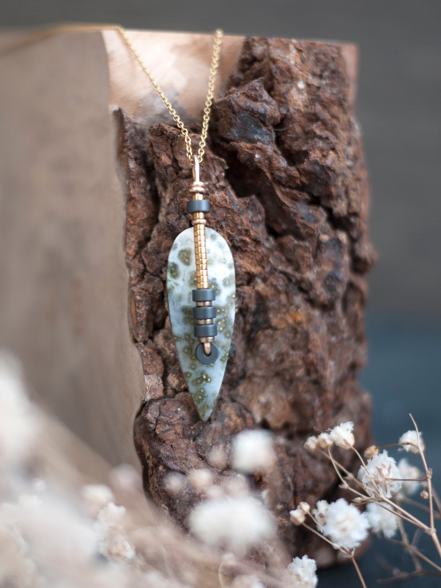 Rain Forest Jasper Pendant