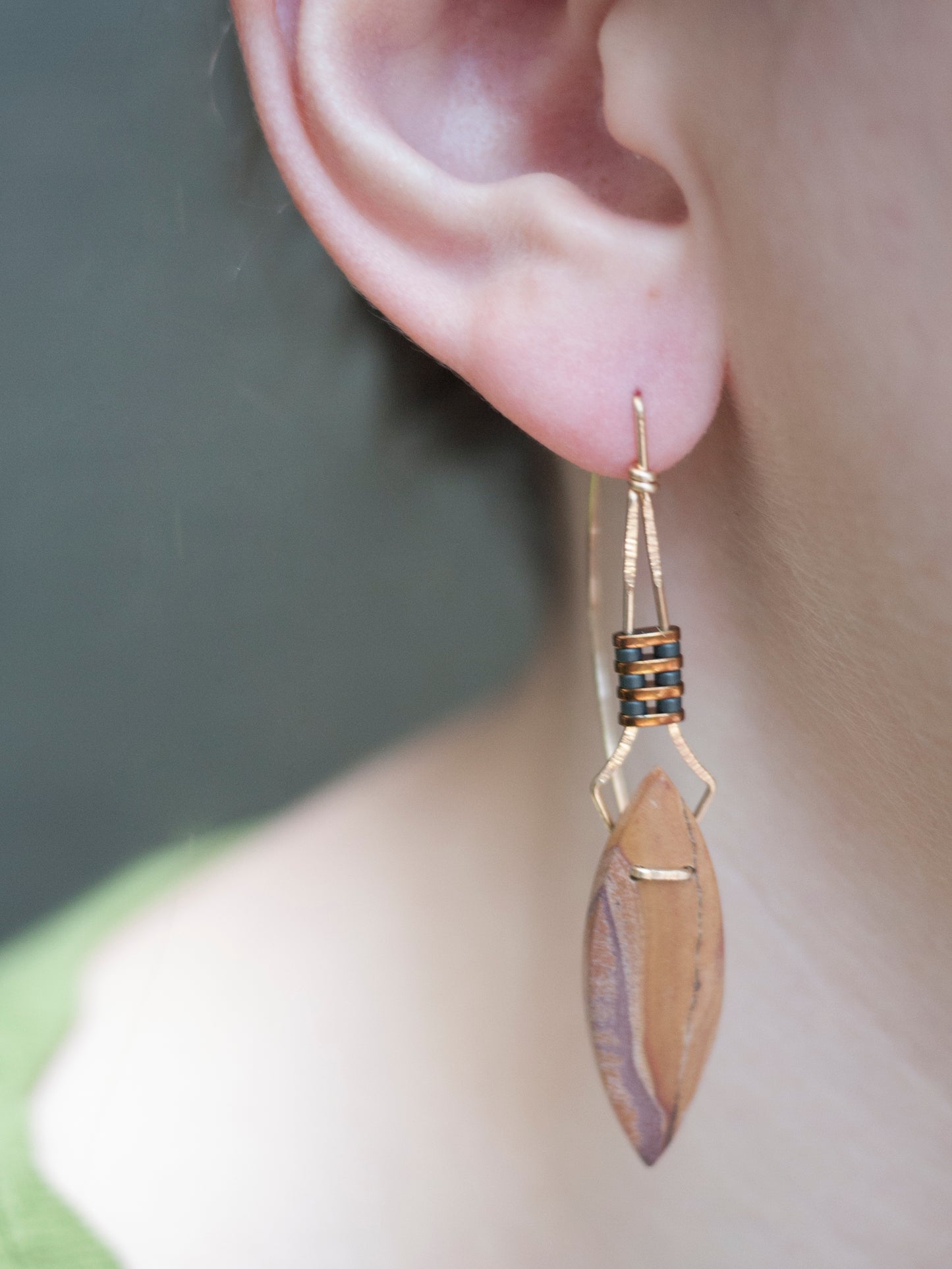 Jasper Marquee Drop Earrings