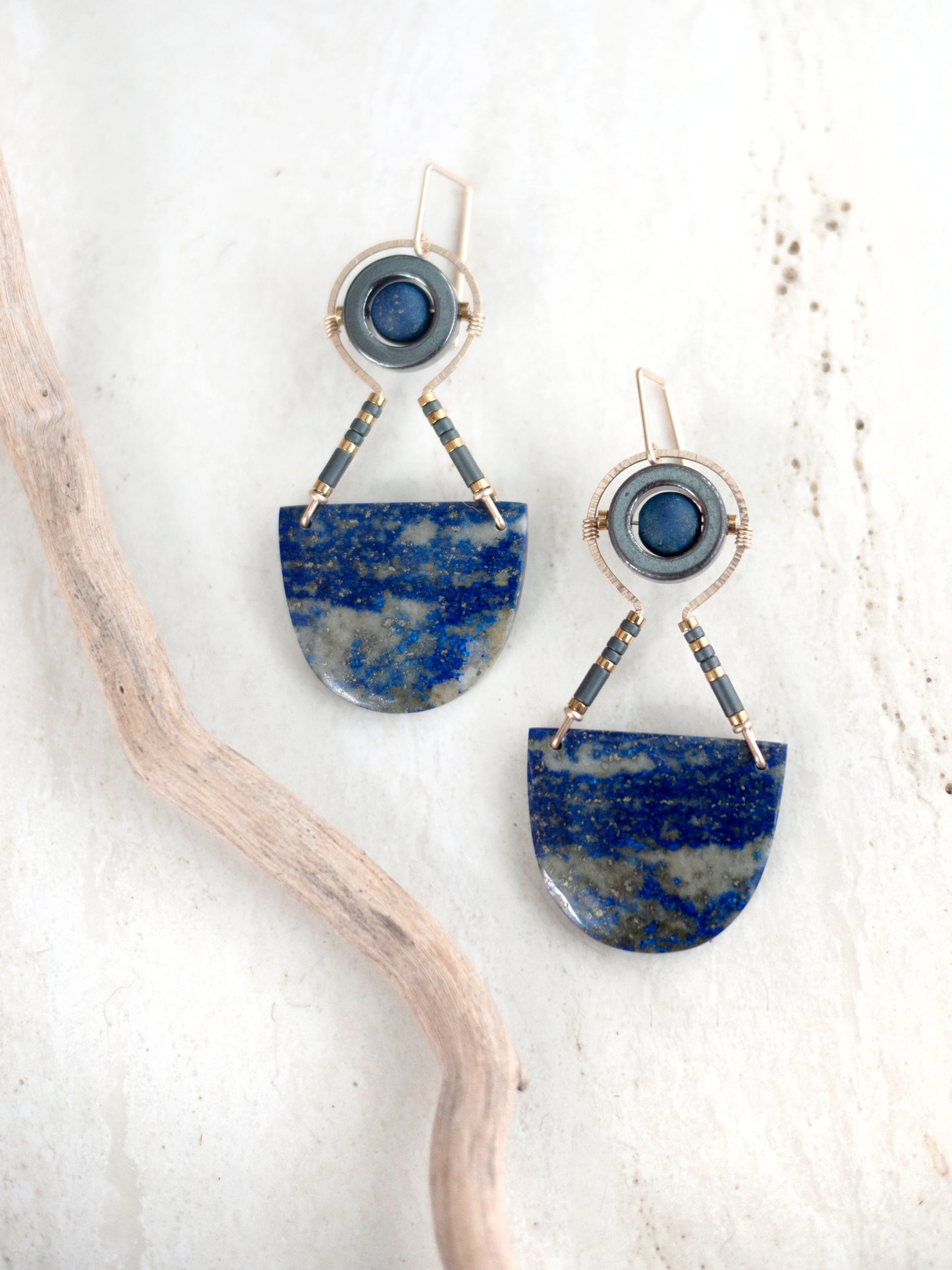 Lapis Lazuli Dangle Earrings