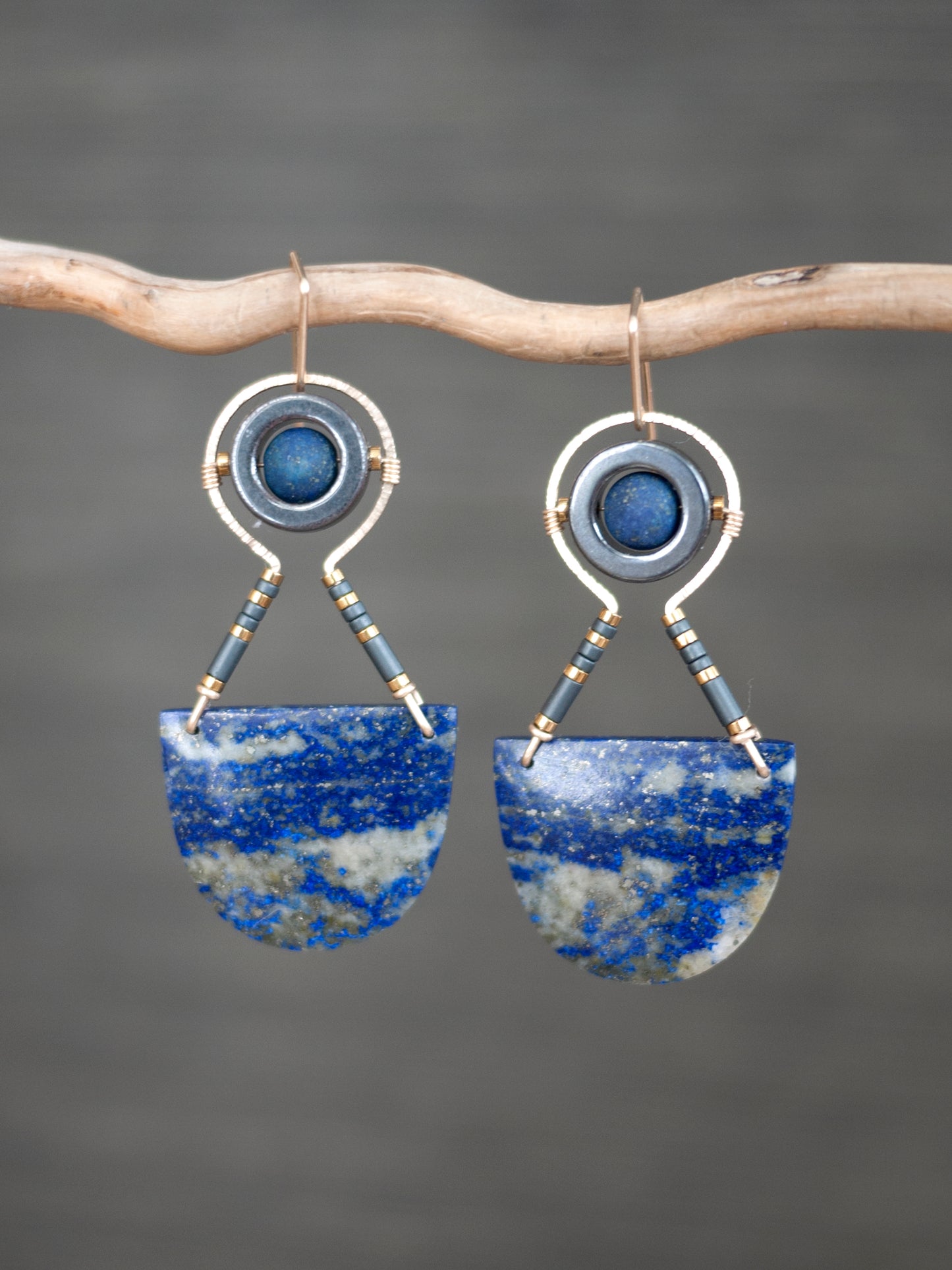 Lapis Lazuli Dangle Earrings
