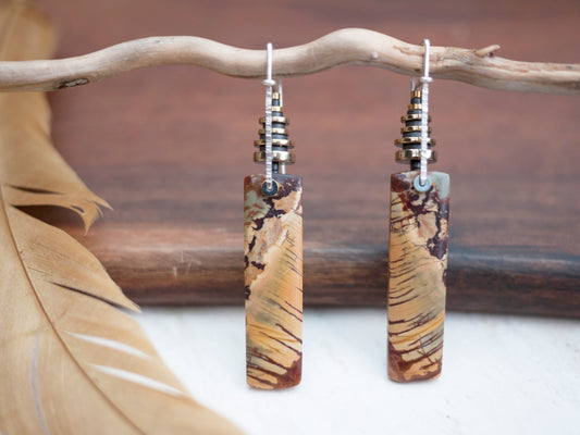 Picasso Jasper Drop Earrings