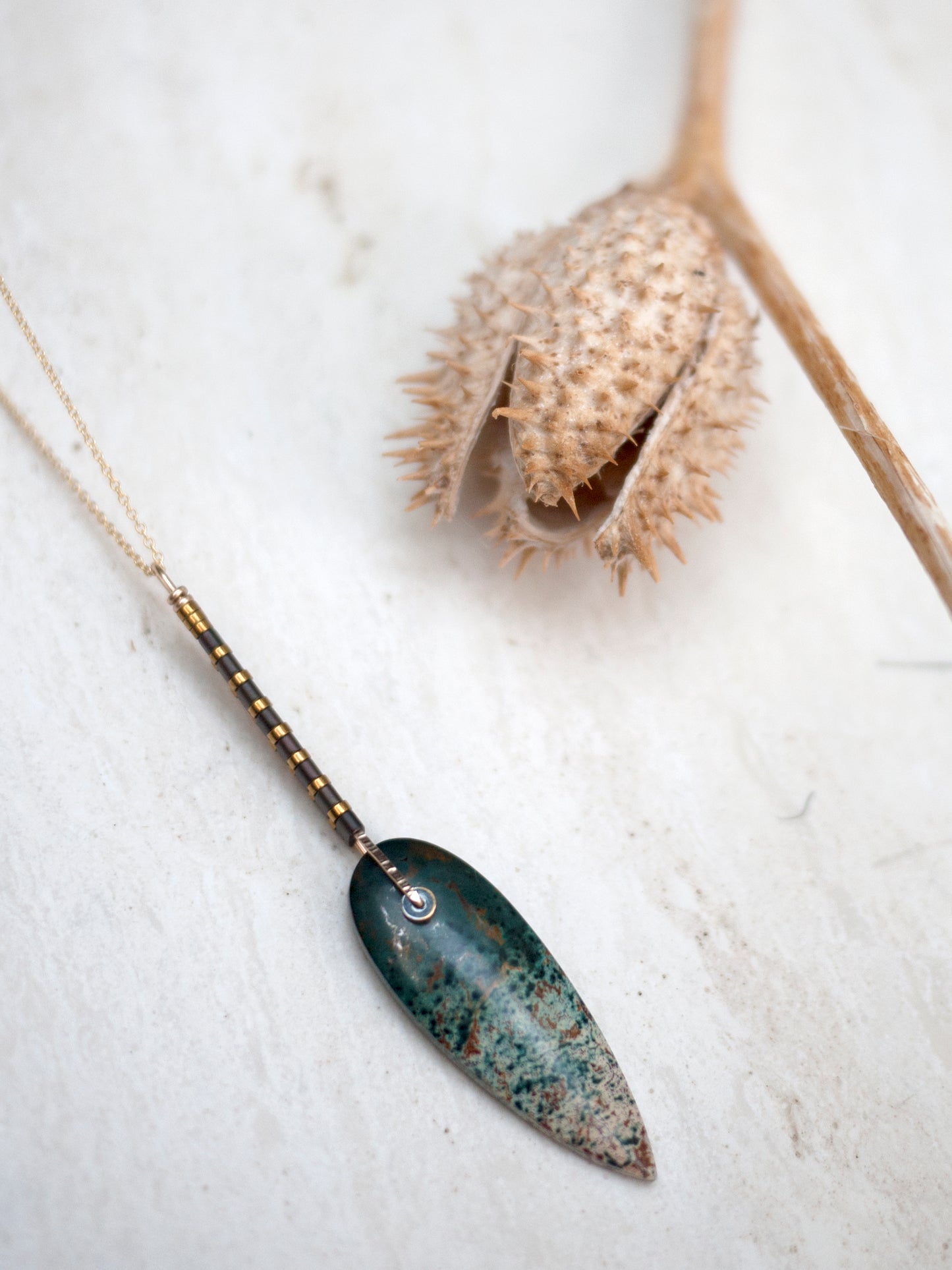 Forest Jasper SpearPendant