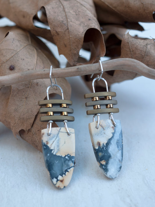 Maligano Jasper Dangle Earrings