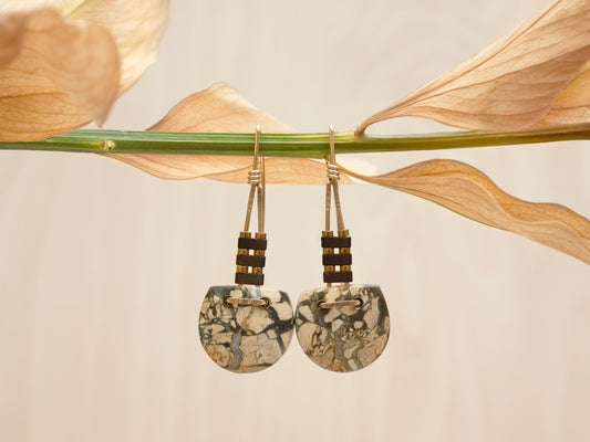 Maligano Cropped Circle Drop Earrings