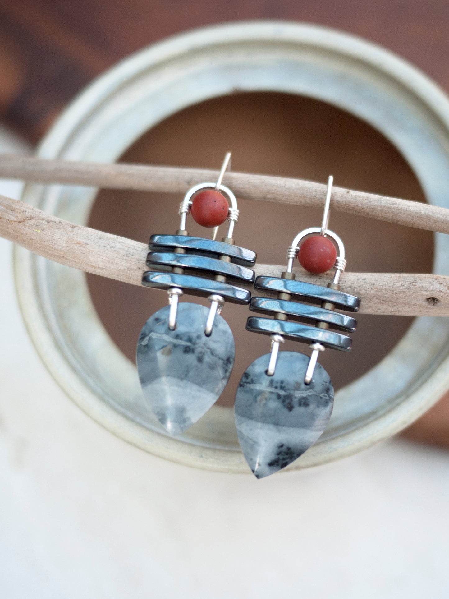 Maligano Jasper Dangle Earrings