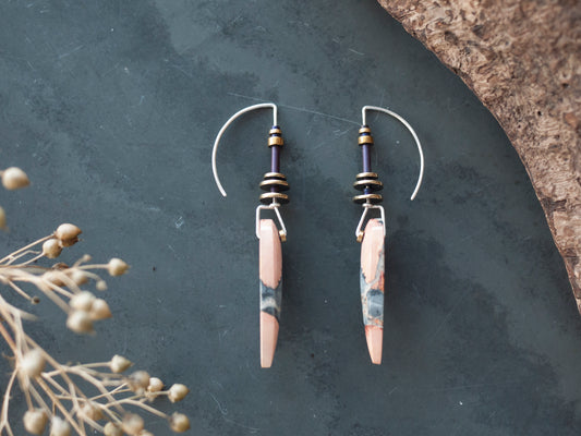 Maligano Jasper Spear Earrings