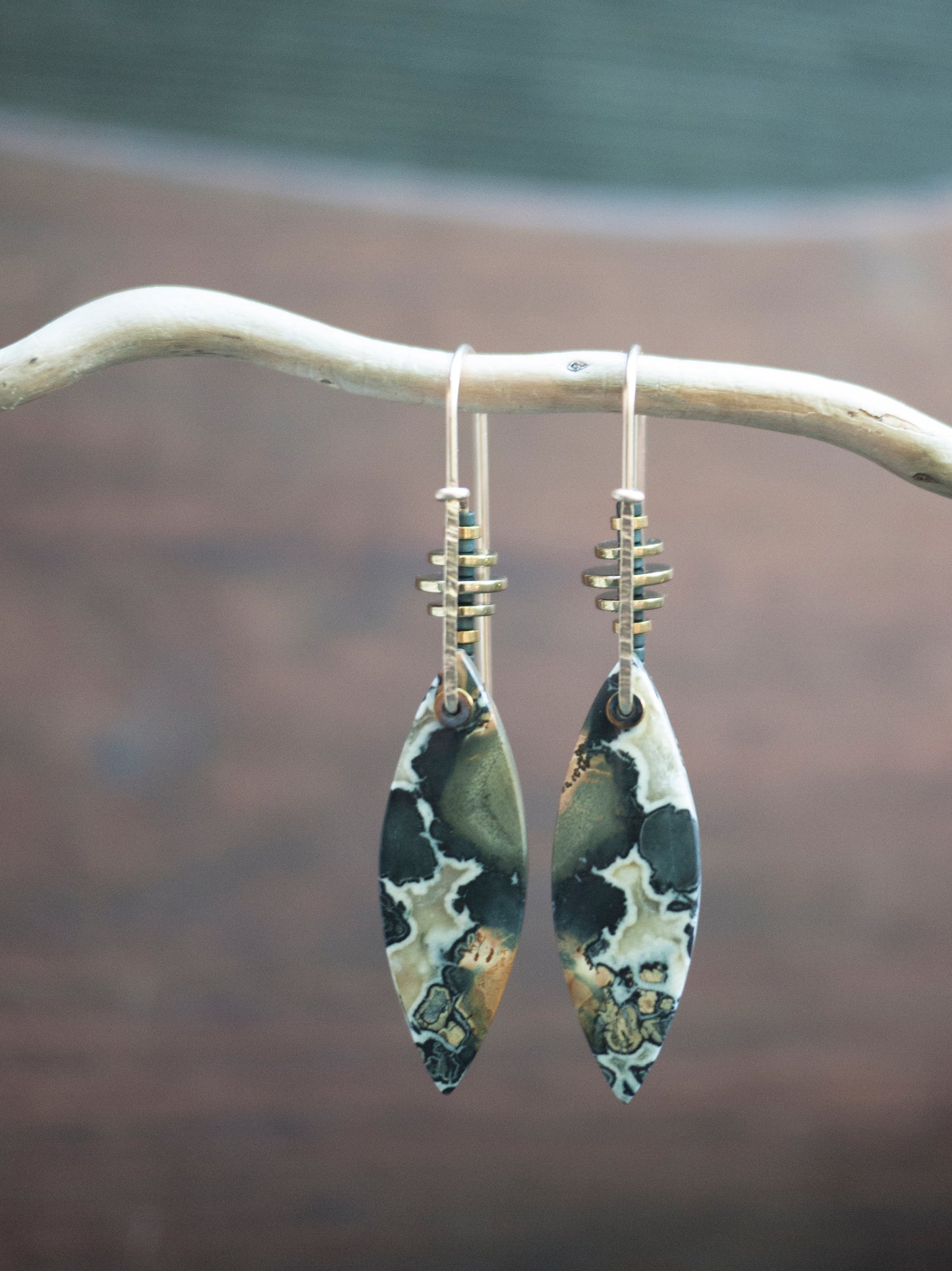 Maligano Jasper Leaf Earrings