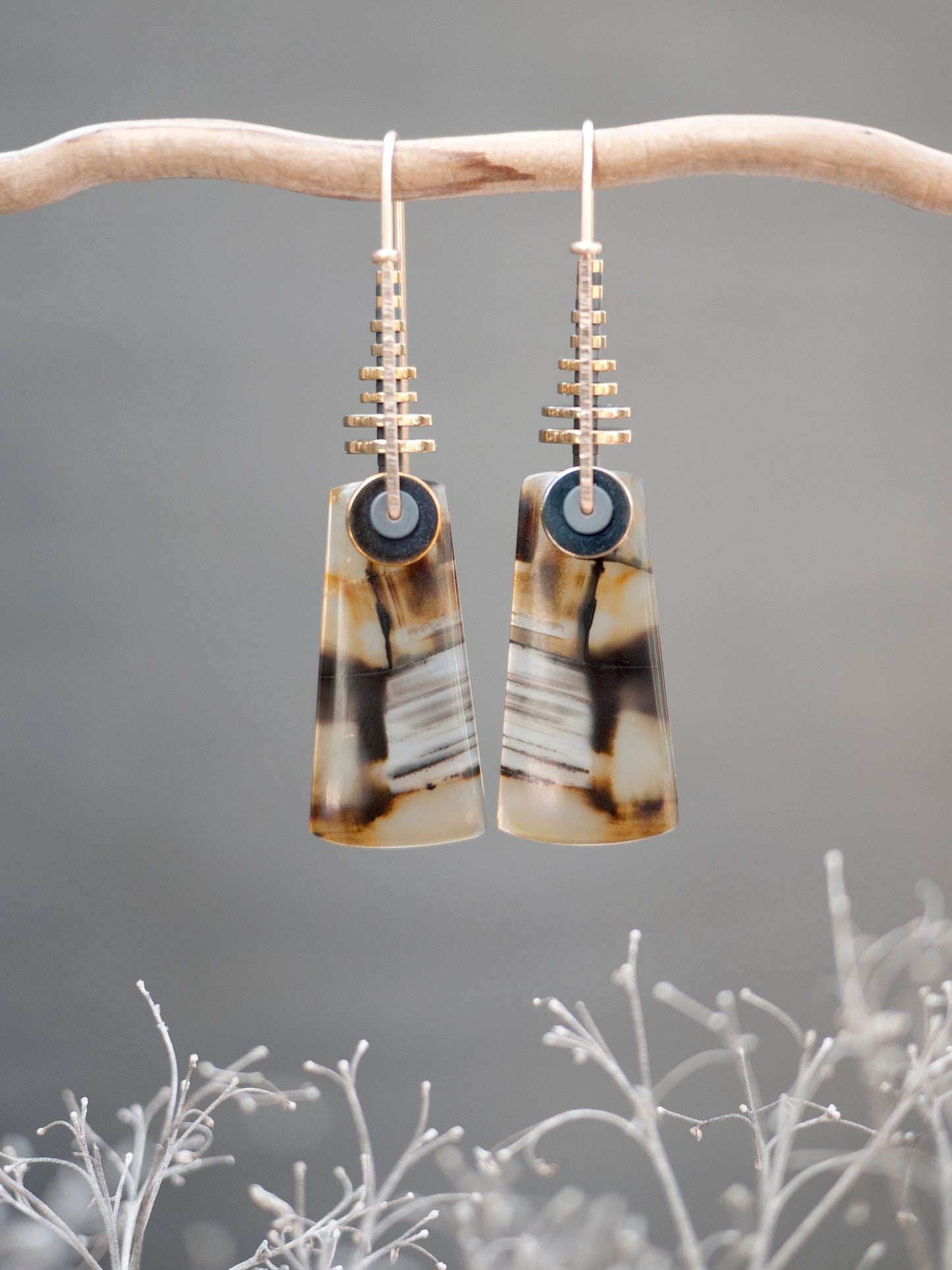 Montana Agate Drop Earrings