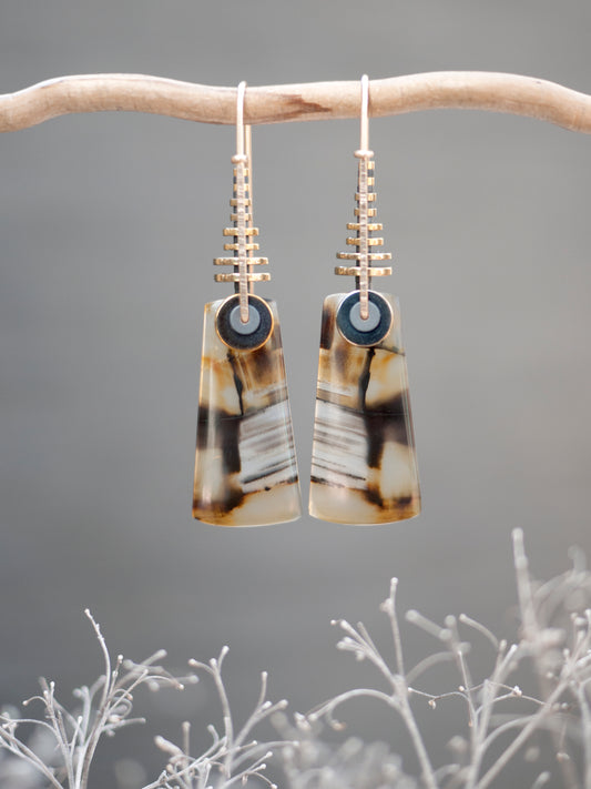 Montana Agate Drop Earrings
