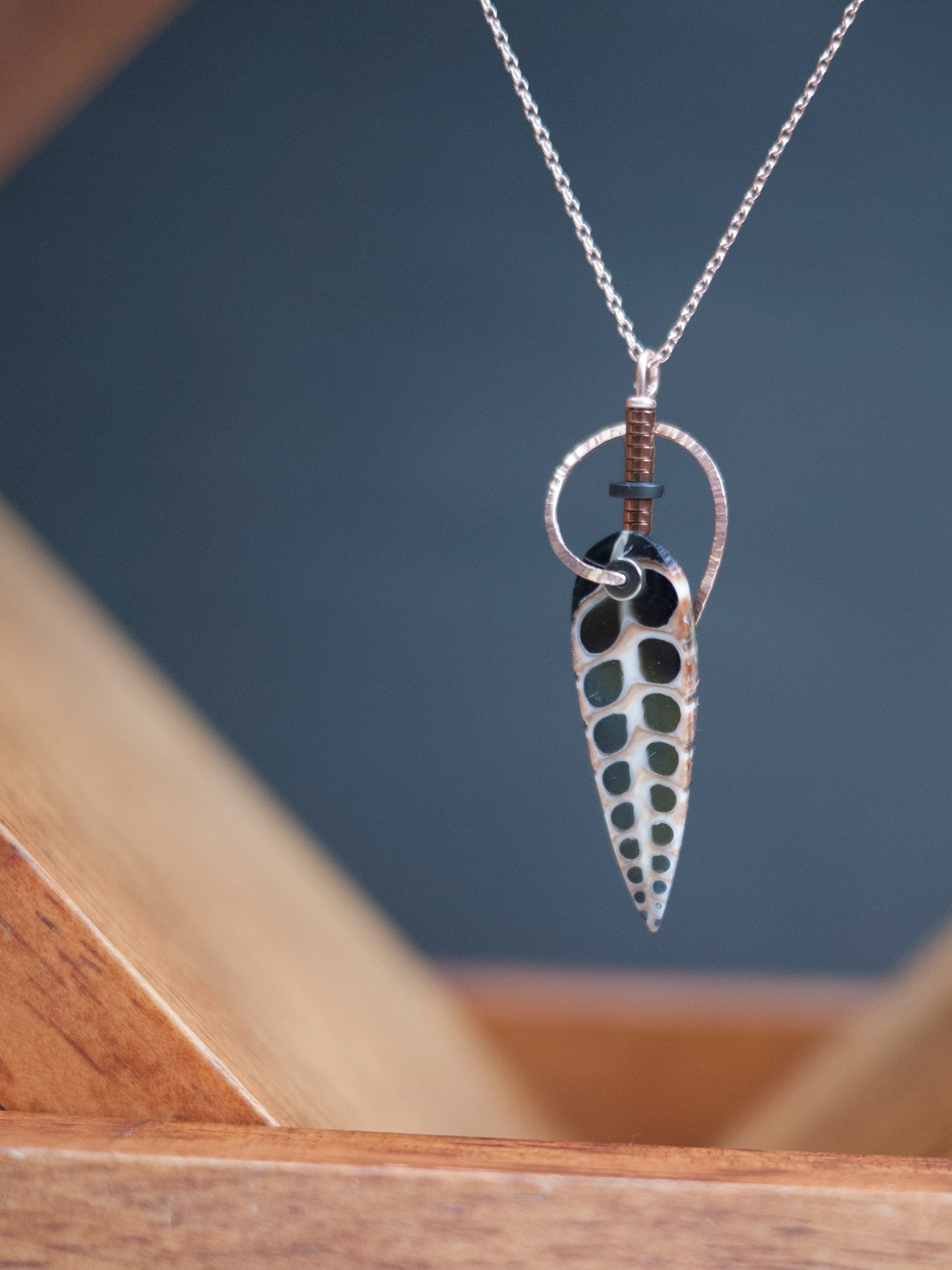 Nautilus Shaped Shell Pendant