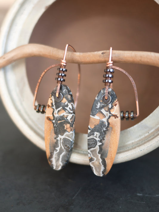 Art Deco Inspired Maligano Earrings
