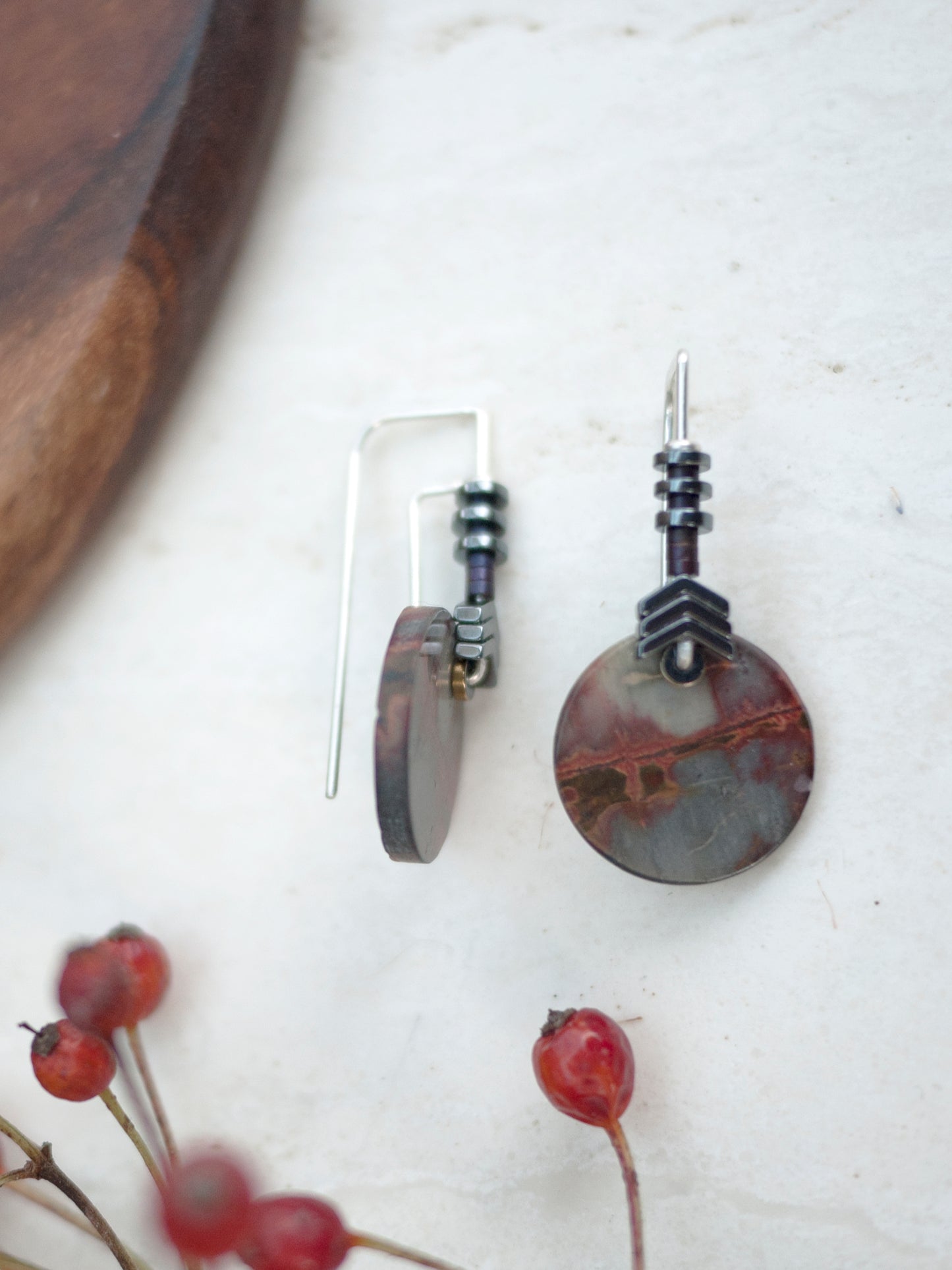 Red Creek Simple Circle Drop Earrings #10