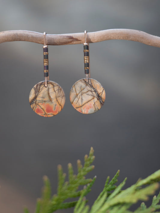 Red Creek Simple Circle Drop Earrings #11