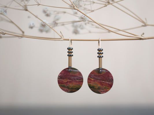 Red Creek Simple Circle Drop Earrings #4